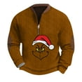 thumbnail image 1 of Christmas Tree T Shirt Mens Big And Tall Ugly Christmas Sweater Brown L, 1 of 4