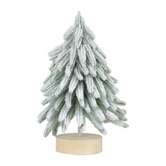 Christmas Tree Table Decor Artificial Snow Pine Trees Tabletop Christmas Trees Decor Miniature Xmas Table Decorations for Home Kitchen Table Room