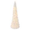 Christmas Tree Table Decorations, 8.46" White Winter Snow Ornaments Tabletop Resin Trees Dinner Holiday Party Supplies, Desktop Art Ornament, Xmas Holiday Room Tabletop Festival Decor