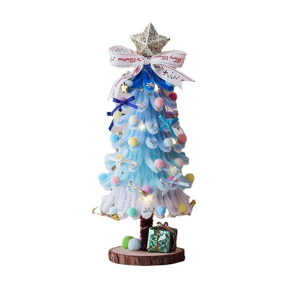 Christmas Tree Table Decorations, Mini Artificial Christmas Tree Tabletop Small Xmas Tree for Holiday Indoor DIY Christmas Decor
