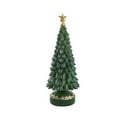thumbnail image 1 of Christmas Tree Tabletop Decoration Mini Resin Xmas Tree with Topper Star Holiday Decoration for Bedroom Party Festival Gift (Green), 1 of 6