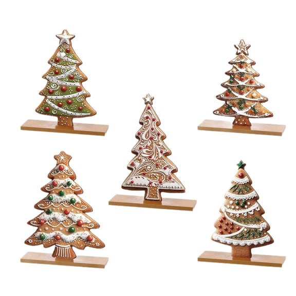 Christmas Tree Tabletop Decorations Gingerbreads Christmas Tree Table Centerpieces Xmases New Years Winter Holiday Decors
