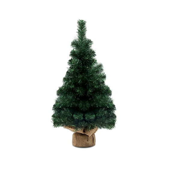 23.62in Tabletop Christmas Tree Decoration - Bendable Branches Mini Xmas Tree, Indoor Outdoor Home Party Table Fireplace Office Decor