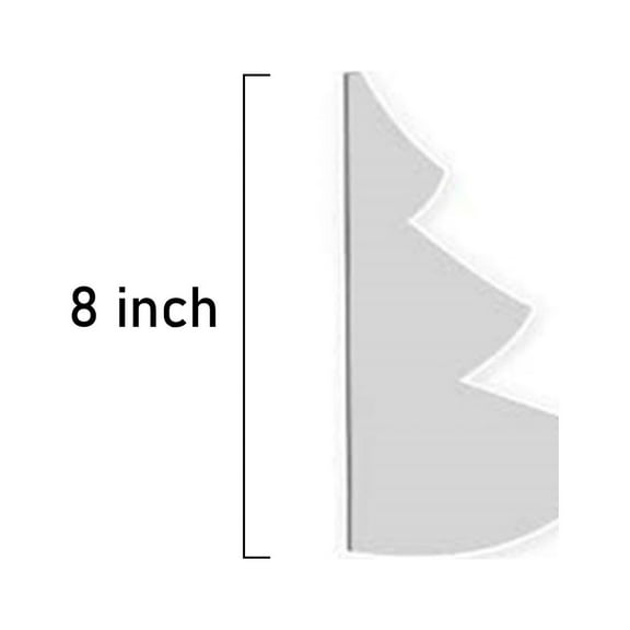 Christmas Tree Template, PVC Christmas Tree Stencil, Reusable 8in Christmas Tree Ruler for Holiday Crafting and DIY Decoration, Durable and Easy to Use