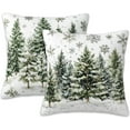 thumbnail image 1 of Christmas Tree Throw Pillow Cover Case Christmas Decorations Throw Pillows Set of 2 Super Soft Pillow Covers 18x18 Inches Farmhouse Home Decor for Living Room Bedroom Sofa Couch Cushion Cover, 1 of 6