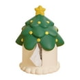 thumbnail image 1 of Christmas Tree Tissue Box,Home Living Room Tea Table Roll Paper Box,Christmas Tree Ceramic Drawn Paper Napkin Box, 1 of 5