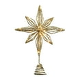 thumbnail image 1 of Christmas Tree Top 11.02×7.87inch Glitter Star Tree Topper Christmas Sparkly Metal 3-D Dimensional Hallow Wire Star Xmas Tree Top Decor Ornament Decorations for Trees, 1 of 7