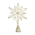 thumbnail image 1 of Christmas Tree Top 12.2×7.87inch Glitter Star Tree Topper Christmas Sparkly Metal 3-D Dimensional Hallow Wire Star Xmas Tree Top Decor Ornament Decorations for Trees, 1 of 7