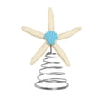 thumbnail image 1 of Christmas Tree Top Festive Atmosphere Ornaments, Resin Starfish With Iron Spring Base Craft Ornament Xmas Tree Decoration, 1 of 4