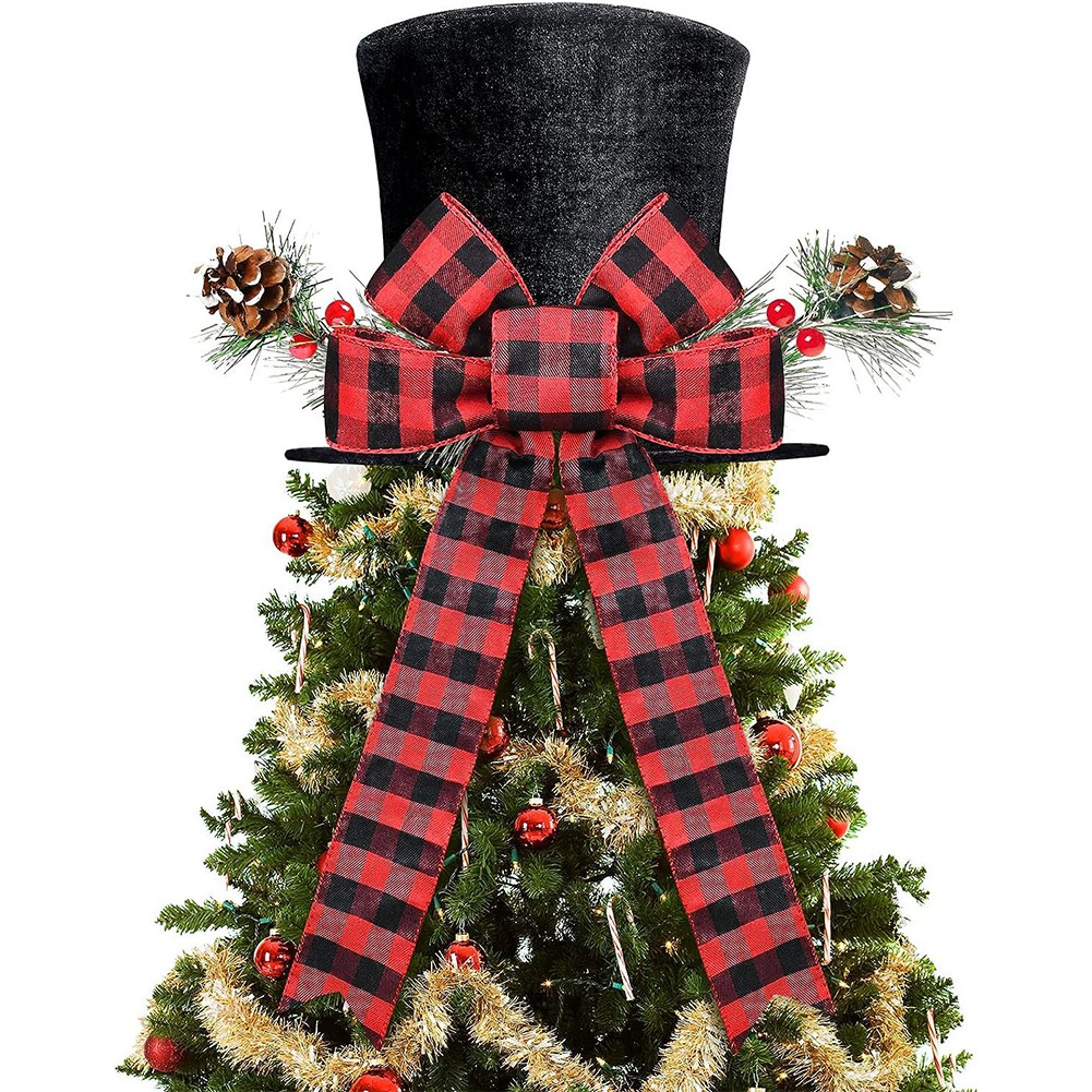 Christmas Tree Top Hat Topper Hats Collapsible Holiday Xmas Decoration