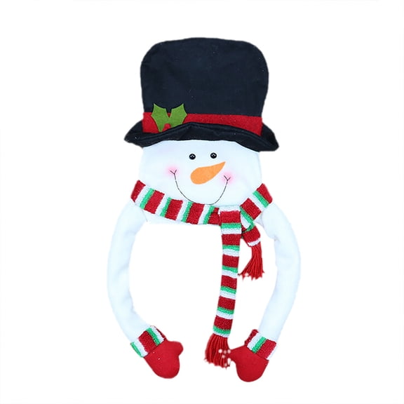 Christmas Tree Top Star Felt Christmas Tree Hat,Christmas Tree Topper Cute Top Hat Winter Party Tree Decorations Ornament