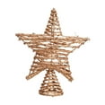 thumbnail image 1 of Christmas Tree Topper,10.62inch Star Tree Topper with Holder,Gold Xmas Glitter Hollow Star Treetop Toppers Christmas Tree Decorations Ornaments for Holiday Ornament or Home Decor, 1 of 5