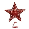 thumbnail image 1 of Christmas Tree Topper 10 Inch Gold Glitter Hollow Star for Holiday Decoration, Easy-Install Metal Tree Crown for Indoor Outdoor Party, Sparkling Festive Accent Gift, 1X Christmas Tree Decoration, 1 of 4