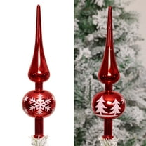 Christmas Tree Topper 9.06inch Star Plastic Electroplated Gourd Tree Top Decoration Crafts Christmas Ball Pointed Shape Christmas Tree Ornament Tree Topper Ornament