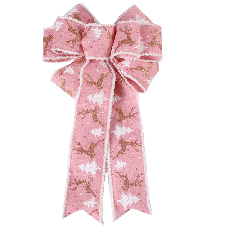 Christmas Tree Topper Bow,16.1x9.4in Large Velvet Christmas Wreath