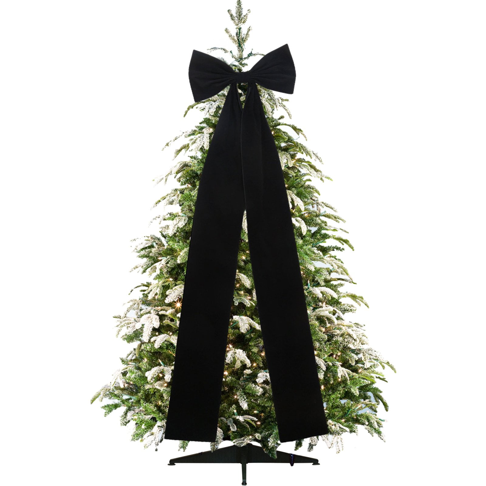 Christmas Tree Topper Bow - 20 x 70" Extra Large Velvet Bows with Long Streamers for Xmas Tree, Wreath, Wall, Holiday Home Decor, Wedding & Party Supplies