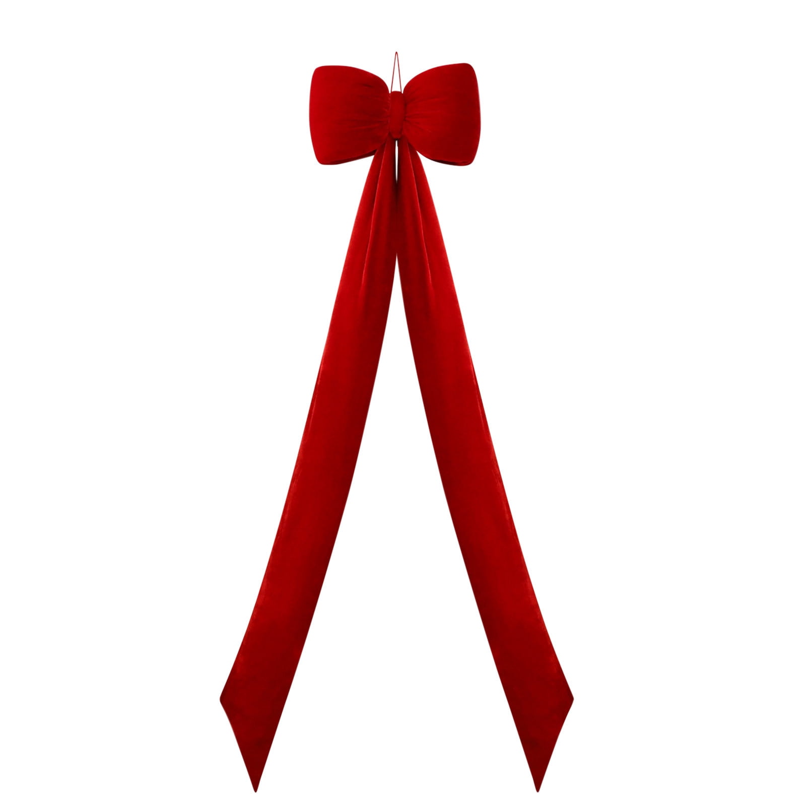 Christmas Tree Topper Bow, 59x13 Inch Velvet Extra Large Room Decor Ribbon Bow for Wedding Engagement Birthday Party，Giant Xmas Bow Decorations for Home Wreath Door Wall
