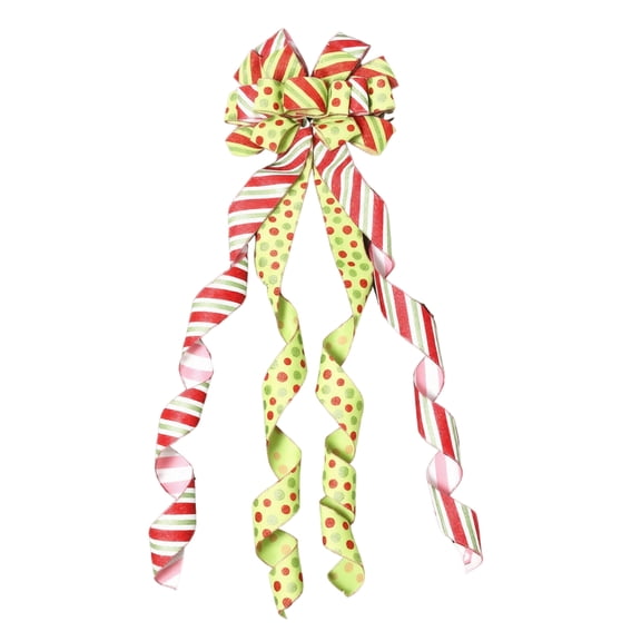 Christmas Tree Topper Bow Extra Large Ribbon Decoration for Holiday Home Decor, Festive Christmas Bow for Tree Top Display, Elegant Holiday Accent for Mantel Shelf and Party Celebration