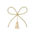 thumbnail image 1 of Christmas Tree Topper Bow Iron Rhinestone Sparkling Ornament Festive Holiday Ribbon Decoration for Gift Wrapping Party Supplies Home Decor Accent 10.2-Inch Gold, 1 of 4