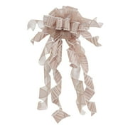 Christmas Tree Topper Bowknot,Large Size Christmas Long Pre-Tied Bow with Glitter Ribbon Decoration for Xmas Tree Party Fireplace Holiday Wedding Scenes Supplies