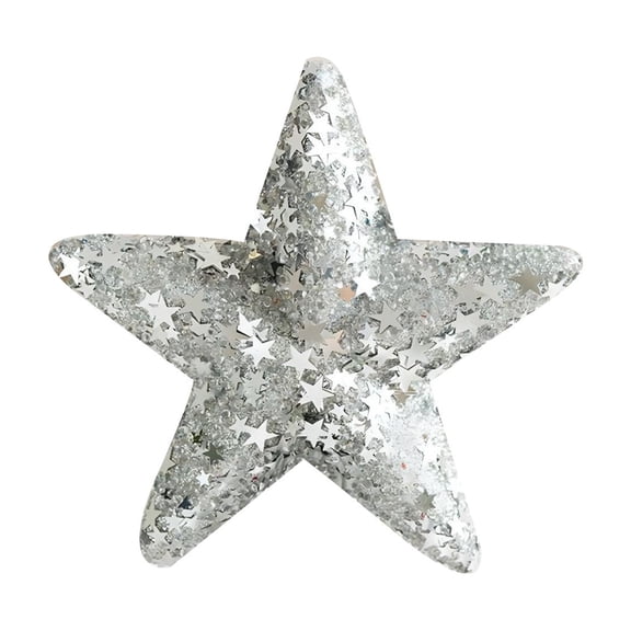 Christmas Tree Topper Christmas Tree Star Small Star for Christmas Tree Metal Glitter Xmas Tree Topper for Pencil Christmas Trees Decorations