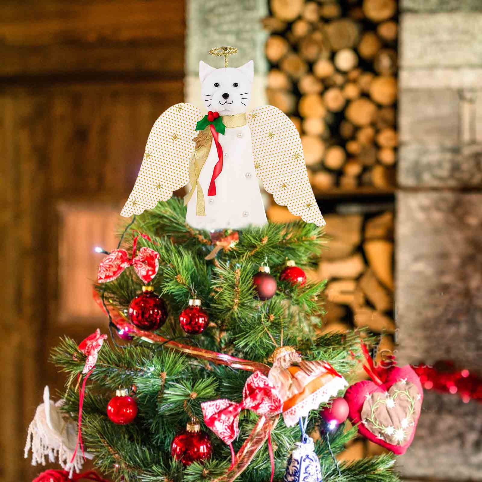 Christmas Tree Topper Decoration, The Original Cat Angel Tree Topper