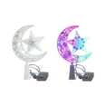 thumbnail image 1 of Christmas Tree Topper – Glowing Moon and Star Tree Decoration, Lighted Plastic Tree Top, Clear Holiday Ornament for Christmas Decor, 1 of 5