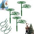thumbnail image 1 of Christmas Tree Topper Holders, Tree Topper Stabilizer, Pick Fix Christmas Tree Topper Holder with Stable Flat Base and Hook-and-Loop Fasteners, Easy Installation, Secure Holiday Decoration Support, 1 of 4