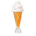 thumbnail image 1 of Christmas Tree Topper Ice Cream Sprinkle Style 1 Piece Whimsical Sugar Cone Design for Holiday Home Party and Festive Table Display, 1 of 6