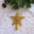 thumbnail image 1 of Christmas Tree Topper - Large Glittering Gold Hollow Star for a Sparkling and Festive Tree Finish, 1 of 12