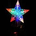 thumbnail image 1 of Christmas Tree Topper Light, LED Star Tree Top Ornament, Xmas Lighted Tree Decoration, Five Point Star Light, Holiday Tree Decor, Christmas Party Lighting Decoration, Xmas Home Ornament, 1 of 8