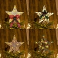 thumbnail image 1 of Christmas Tree Topper Lighted Gold Star Tree Toppers With Led Lights Christmas Tree Top Ornament For New Year Holiday Home Office Indoor Decorations Christmas Decorations, 1 of 7