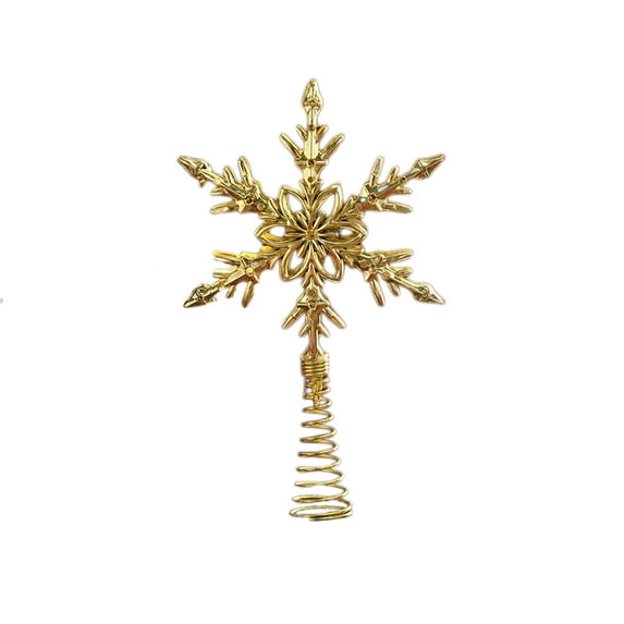 Christmas Tree Topper Lighted Star Tree Topper with Lights,3D Glitter Hollow Star Tree Topper for Christmas Tree Decorations