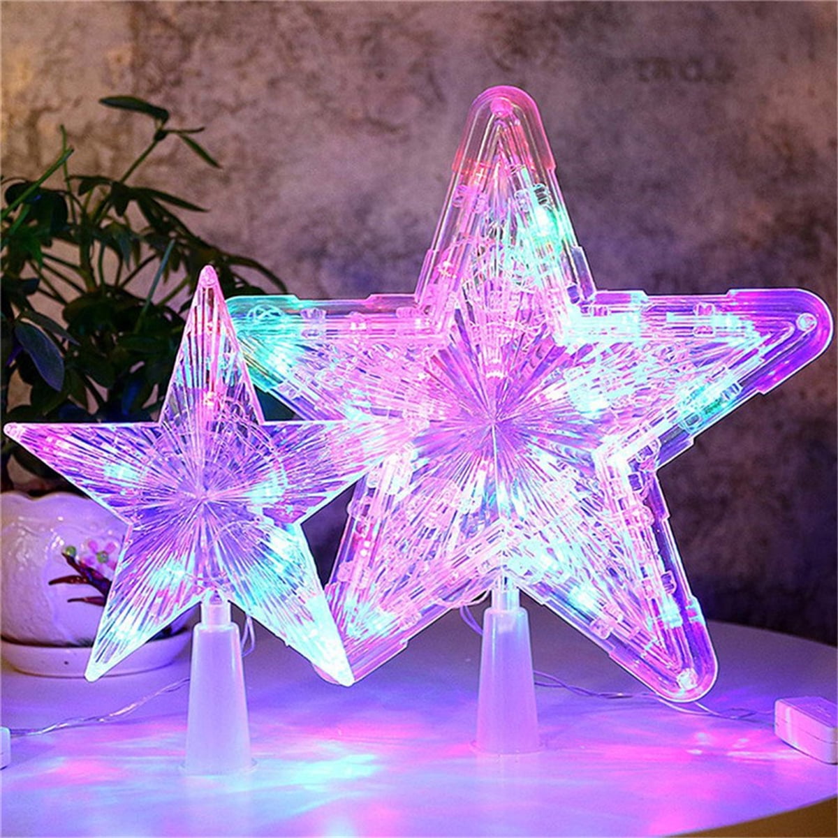 Christmas Tree Topper Lighted Star with Multicolor LED Lights