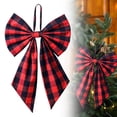 thumbnail image 1 of Christmas Tree Topper Red Bow Giant Bow Decor Large Decorative Ribbon Ornament for Holiday Wedding Party Room Backdrop Door Wall Christmas Decorations Indoor, 1 of 5