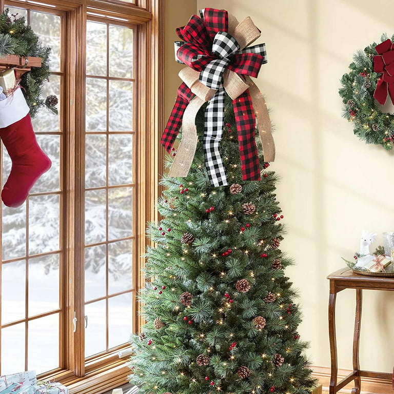 https://i5.walmartimages.com/seo/Christmas-Tree-Topper-Rustic-Buffalo-Plaid-Decorative-Bow-for-Holiday-D-cor_dff4881f-77b7-49e7-bfdb-f15d9589a639.10578922317981b7a90a72bf88623245.jpeg?odnHeight=768&odnWidth=768&odnBg=FFFFFF