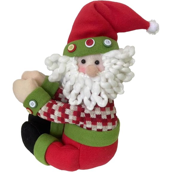 Christmas Tree Topper Santa Claus,Unique Holiday Xmas Decorations Funny Home Decor,Also Be Used As Curtain Tie and Hugger Wine Bottle Christmas Tree Holiday Home Decor