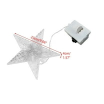 Christmas Tree Topper Star 9" LED Lighted Star Tree Top, 5-Point Star Night Light Treetop, Small Xmas Tree Decor for Christmas
