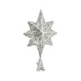 thumbnail image 1 of Christmas Tree Topper Star Light – Hollow Snowflake Tree Top Star with LED Lights, Battery Operated Metal Ornament for Holiday Home or Outdoor Christmas Tree Decoration, 1 of 5