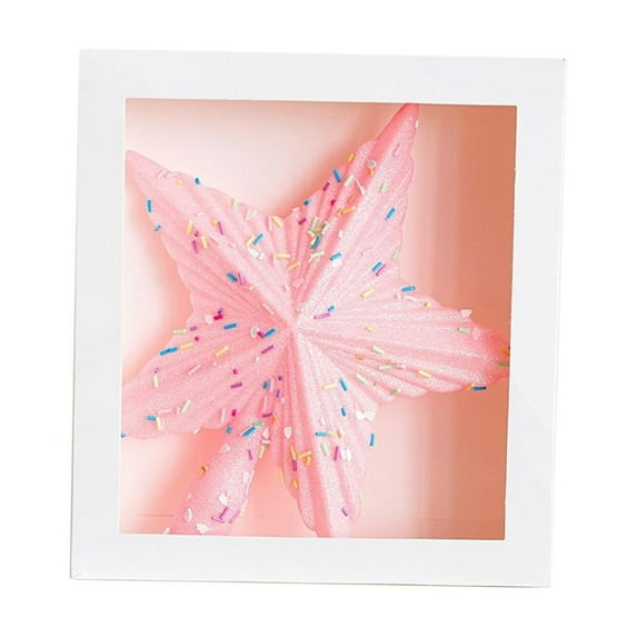 Christmas Tree Topper Star – Macaron Color Plastic Tree Top Decoration – Lightweight Holiday Ornament for Christmas Trees, Wreaths