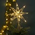 thumbnail image 1 of Christmas Tree Topper Star Outdoor Christmas Decorations Five Pointed Star Lamp Iron Star Decoration Christmas Tree Luminous Tree Star 20 Lights Holiday Decor For Holiday Christmas Tree Decor, 1 of 8