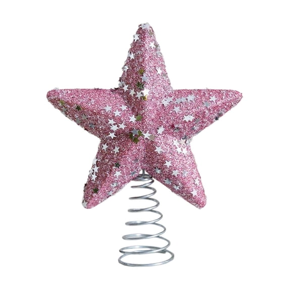 Christmas Tree Topper Star, Purple Hollow Design Ornament, Lightweight Shatterproof Plastic Foam Star Decoration for Xmas Tree, Home & Party Décor