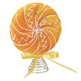thumbnail image 1 of Christmas Tree Topper Whimsical Candy Ice Cream Style 1 Piece Orange Sprinkle Design for Holiday Home Decor Christmas Tree Decorations and Party Displays, 1 of 6