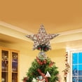 thumbnail image 1 of Christmas Tree Topper, XGFHYJEH Christmas Tree Star, Gold Tree Topper with Light for Indoor Outdoor Decoration, Unique Luxury Christmas Tree Toppers 2025, 1 of 5