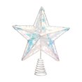 thumbnail image 1 of Christmas Tree Topper, Xmas Tree Topper, Five Point Star Christmas Tree Topper with Built-In Soft Glowing Lights, Iron Material White and Silver Metal Christmas Tree Decoration for Indoor Outdoor Use, 1 of 6