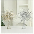 thumbnail image 1 of Christmas Tree Topper with 30cm Gold Star, Exploding Star Design, Festive Tree Decoration for Holiday Season, 1 Piece Included,Silver, 1 of 3