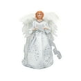 thumbnail image 1 of Christmas Tree Topper with Lights | 12 inch White Angel Tree Topper | Battery-Powered Tree Toppers Christmas Decorations, 1 of 6