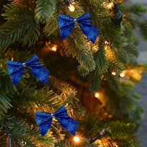 Christmas Tree Toppers Skegnu Christmas Day Hotel Party Decoration Bow Bright Bow Christmas Tree Decoration Holiday Decoration Props Gold Powder Mini Bow Holiday Gift Finder