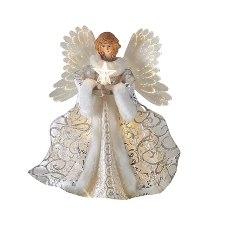 Christmas Tree Tops Angeled Light Party Background Decorations Landscape for Wedding Birthday Party Decorations