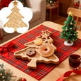 thumbnail image 1 of Christmas Tree Tray, Christmas Tree Charcuterie Boards, Wood Christmas Tree Shaped Serving Tray - Holiday Serving Tray, Wood Cutting Board for Cheese, Fruit, Sushi, Home Decor, 1 of 9
